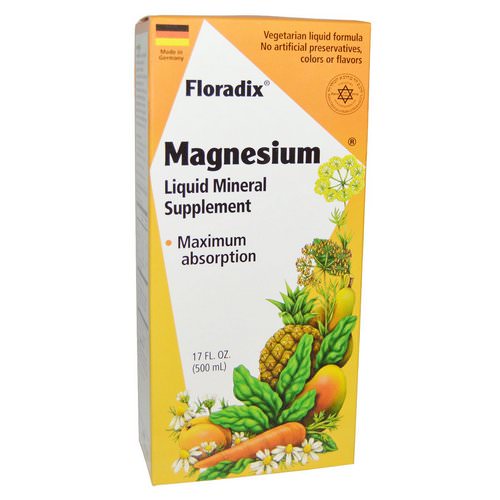 Flora, Floradix, Magnesium, Liquid Mineral Supplement, 17 fl oz (500 ml) Review