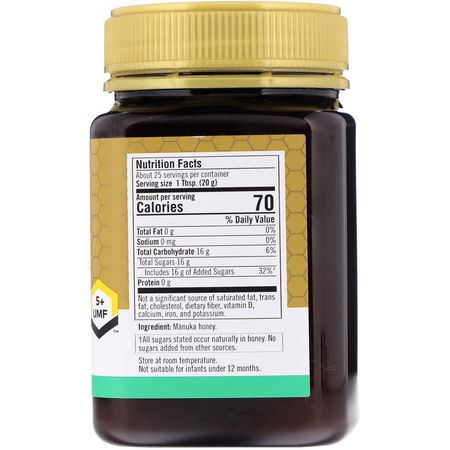 Manuka Honung, Biprodukter, Kosttillskott: Flora, Manuka Honey, MGO 100+, 17.6 oz (500 g)