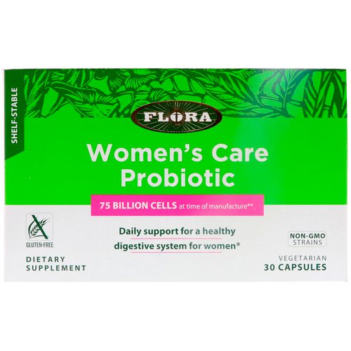 Flora, Women's Care Probiotic, Shelf-Stable, 30 Capsules Review