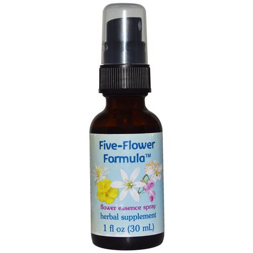 Flower Essence Services, Five-Flower Formula, Flower Essence Spray, 1 fl oz (30 ml) Review