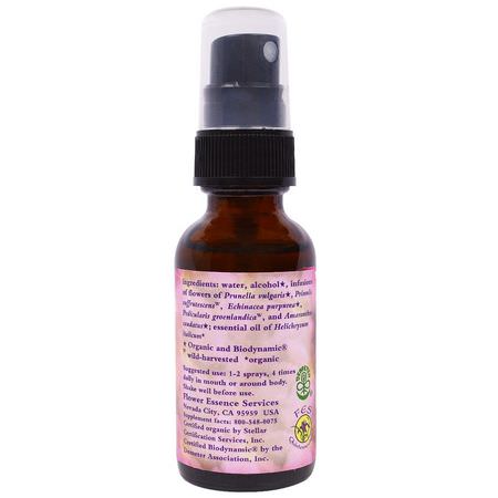 Blomma, Homeopati, Örter: Flower Essence Services, Magenta Self-Healer, Flower Essence & Essential Oil, 1 fl oz (30 ml)