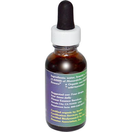 Blomma, Homeopati, Örter: Flower Essence Services, Mountain Pennyroyal, Flower Essence, 1 fl oz (30 ml)