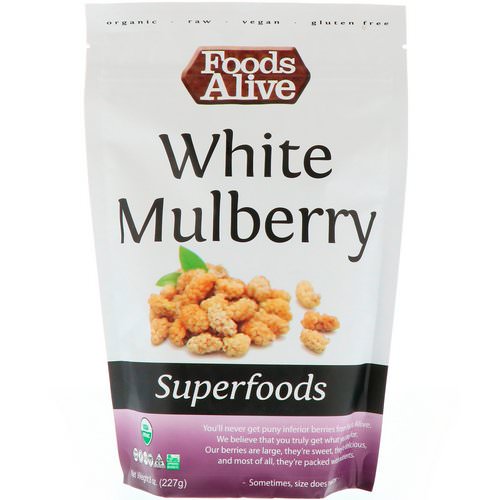 Foods Alive, Superfoods, White Mulberry, 8 oz (227 g) Review