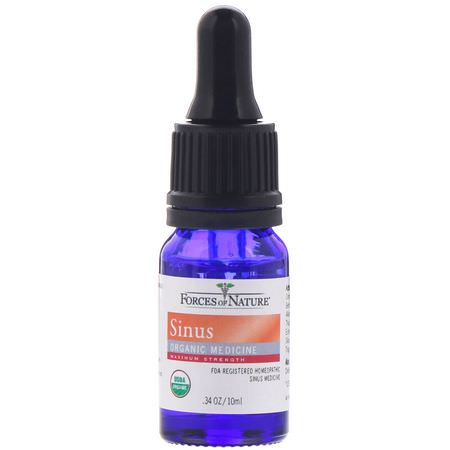 Forces of Nature Nasal Sinus Supplements Homeopathy Formulas - Homeopati, Örter, Bihålsuppsatser, Nasal