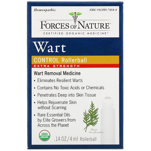 Forces of Nature, Wart Control, Extra Strength, Rollerball, 0.14 oz (4 ml) Review