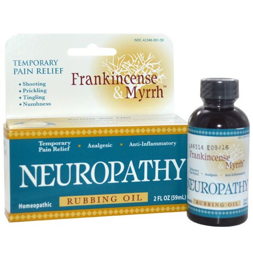 Frankincense & Myrrh, Frankincense & Myrrh, Neuropathy, Rubbing Oil, 2 fl oz (59 ml) Review