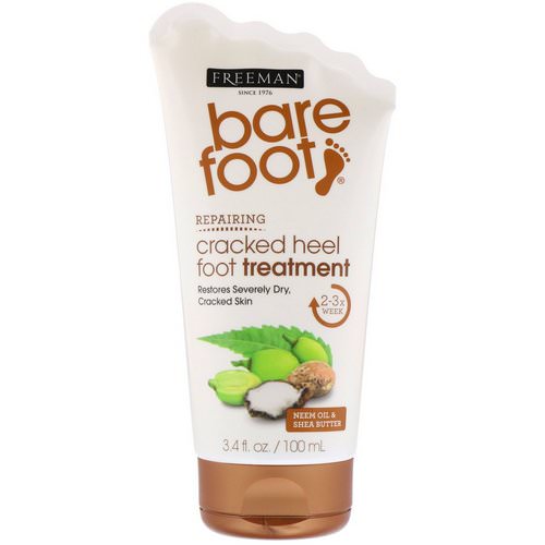 Freeman Beauty, Bare Foot, Repairing, Cracked Heel Foot Treatment, Neem Oil & Shea Butter, 3.4 fl oz (100 ml) Review