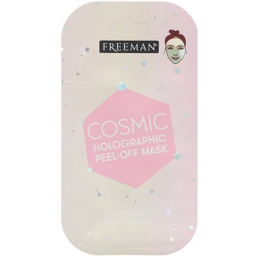 Freeman Beauty, Cosmic Holographic Peel-Off Mask, Luminizing Rose Quartz, 0.33 fl oz (10 ml) Review