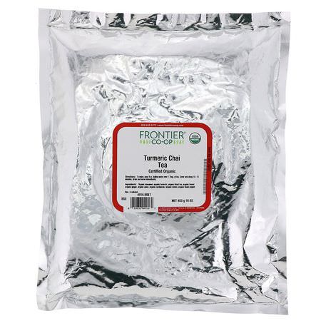 Chai-Te, Gurkmeja-Te: Frontier Natural Products, Certified Organic Turmeric Chai Tea, 16 oz (453 g)