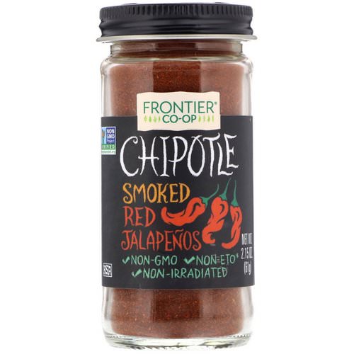 Frontier Natural Products, Chipotle, Smoked Red Jalapenos, 2.15 oz (61 g) Review