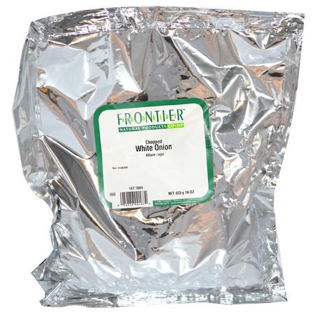 Lök, Kryddor, Örter: Frontier Natural Products, Chopped White Onion, 16 oz (453 g)