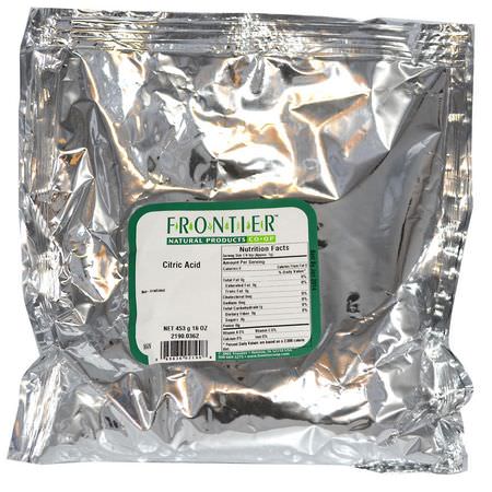 Hushåll, Städning, Hem: Frontier Natural Products, Citric Acid, 16 oz (453 g)
