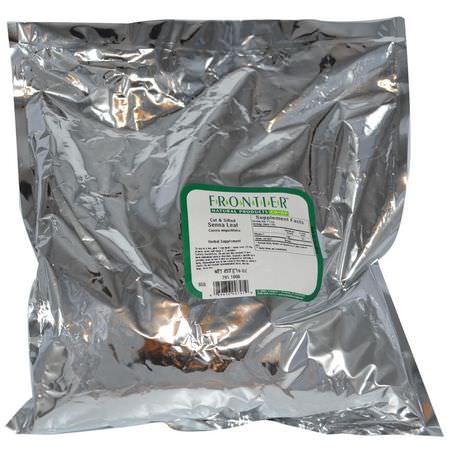 Senna Blad, Homeopati, Örter, Örtte: Frontier Natural Products, Cut & Sifted Senna Leaf, 16 oz (453 g)