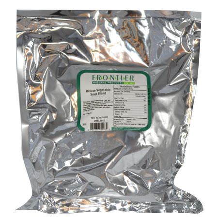 Grönsaksoppa, Buljong, Soppa: Frontier Natural Products, Deluxe Vegetable Soup Blend, 16 oz (453 g)