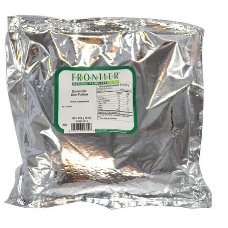 Bipollen, Biprodukter, Kosttillskott: Frontier Natural Products, Domestic Bee Pollen, 16 oz (453 g)