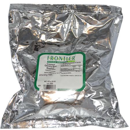 Örtte: Frontier Natural Products, Granulated Chicory Root, Roasted, 16 oz (453 g)