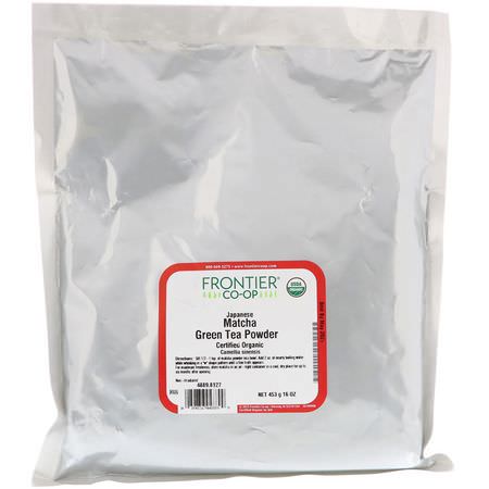 Matcha Te: Frontier Natural Products, Japanese, Matcha Green Tea Powder, 16 oz (453 g)