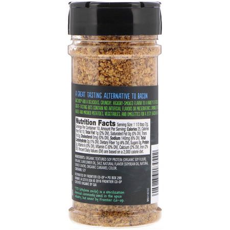 Kryddor, Örter: Frontier Natural Products, Organic Bac'Uns, Vegetarian Bits, 2.47 oz (70 g)