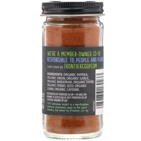 Kryddor, Örter: Frontier Natural Products, Organic Cajun Seasoning, Louisiana Flavor, 2.08 oz (59 g)