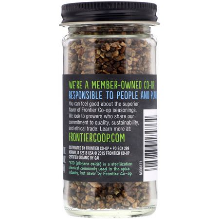 Kardemumma, Kryddor, Örter: Frontier Natural Products, Organic Cardamom Seed, Whole, 2.68 oz (76 g)