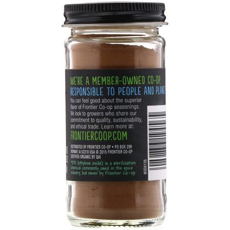 Kanelkryddor, Örter: Frontier Natural Products, Organic Ceylon Cinnamon, 1.76 oz (50 g)