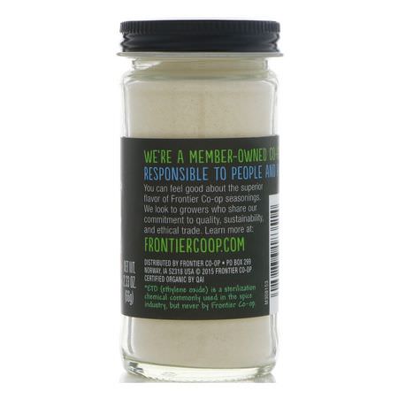 Vitlökkryddor, Örter: Frontier Natural Products, Organic Garlic Powder, 2.33 oz (66 g)