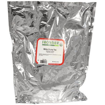 Vitt Te: Frontier Natural Products, Organic White Peony Tea, 16 oz (453 g)