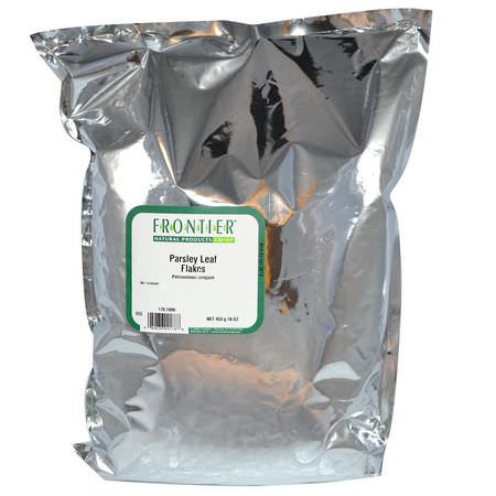 Persiljekryddor, Örter: Frontier Natural Products, Parsley Leaf Flakes, 16 oz (453 g)