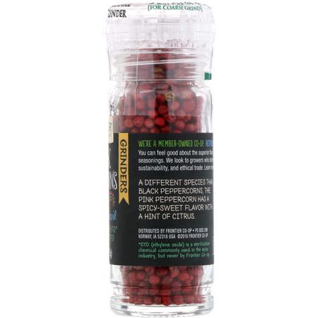 Peppar, Kryddor, Örter: Frontier Natural Products, Pink Peppercorns, 0.88 oz (25 g)