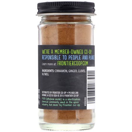 Kryddor, Örter: Frontier Natural Products, Pumpkin Pie Spice, 1.92 oz (54 g)