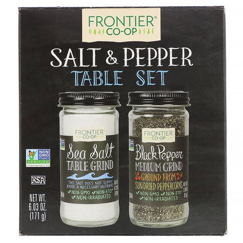 Frontier Natural Products, Salt & Pepper Table Set, 6.03 oz (171 g) Review