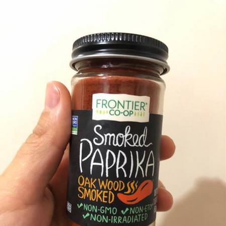 Frontier Natural Products, Smoked Paprika, Oak Wood Smoked, 1.87 oz (53 g)