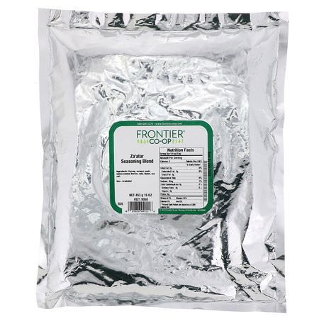 Kryddor, Örter: Frontier Natural Products, Za'atar Seasoning Blend, 16 oz (453 g)