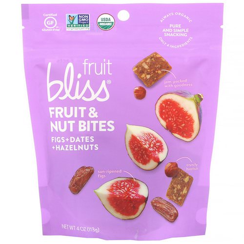 Fruit Bliss, Fruit & Nut Bites, Figs + Dates + Hazelnuts, 4 oz (113 g) Review