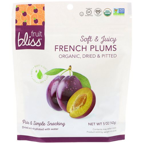 Fruit Bliss, Organic, Dried & Pitted French Plums, 5 oz (142 g) Review