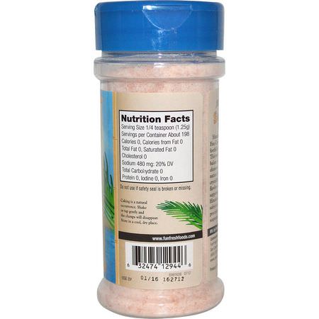 Himalaya Rosa Salt, Kryddor, Örter: FunFresh Foods, Himalayan Pink Sea Salt, 8.75 oz (248 g)
