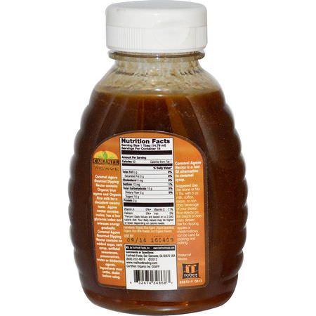 Agave Nectar, Sweeteners, Honey: FunFresh Foods, Organic Blue Agave, Gourmet Dipping Nectar, Caramel, 8 fl oz (236.64 ml)
