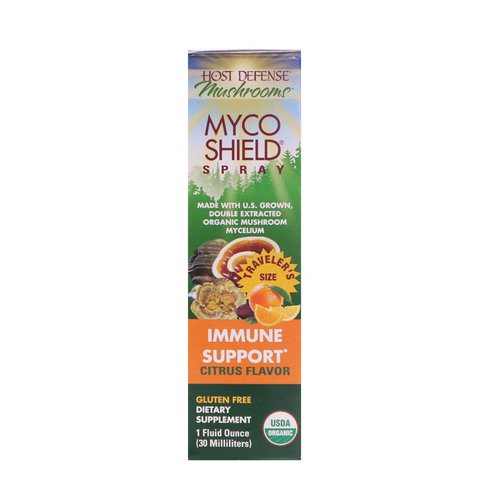 Fungi Perfecti, Mushrooms, Organic Myco Shield Spray, Immune Support Citrus Flavor, 1 fl oz (30 ml) Review