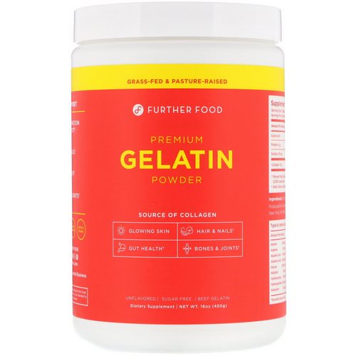 Further Food, Premium Gelatin Powder, Unflavored, 16 oz (450 g) Review