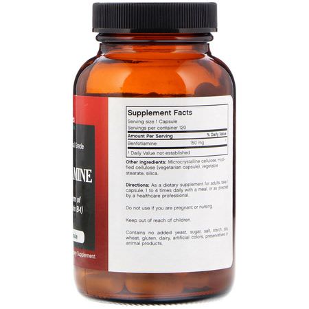 Benfotiamine, Antioxidanter, Kosttillskott: FutureBiotics, Benfotiamine, 150 mg, 120 Vegetarian Capsules