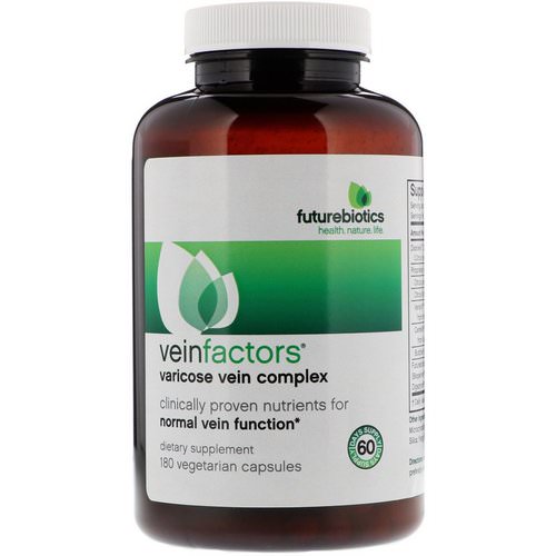 FutureBiotics, VeinFactors, Varicose Vein Complex, 180 Vegetarian Capsules Review