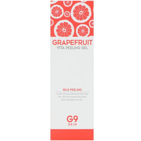 K-Beauty Cleanse, Scrub, Tone, Cleanse: G9skin, Grapefruit Vita Peeling Gel, 150 ml