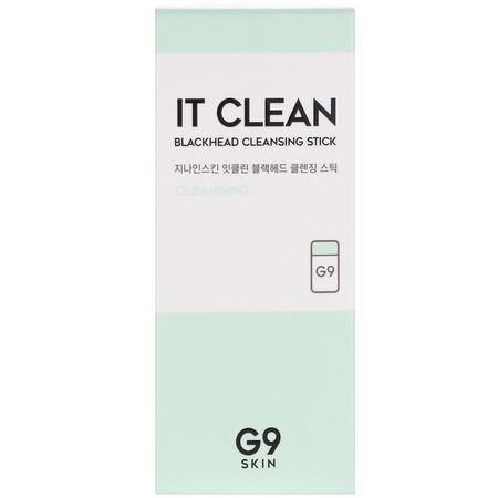 K-Beauty Cleanse, Scrub, Tone, Cleanse: G9skin, It Clean Blackhead Cleansing Stick, 15 g