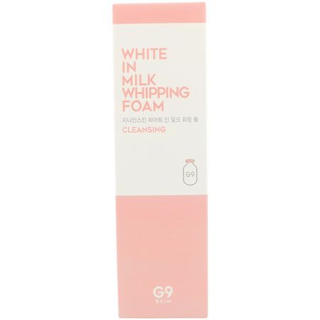 K-Beauty Cleanse, Scrub, Tone, Cleanse: G9skin, White In Milk Whipping Foam, 120 ml