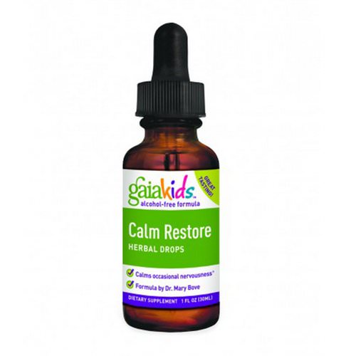Gaia Herbs, Calm Restore, Herbal Drops, Alcohol-Free Formula, 1 fl oz (30 ml) Review