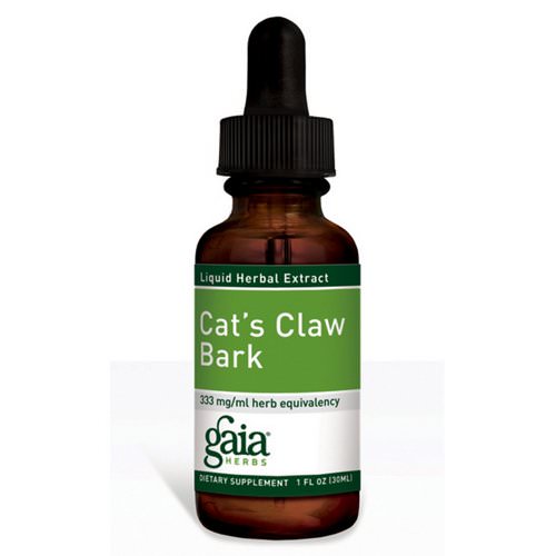 Gaia Herbs, Cat's Claw Bark, 1 fl oz (30 ml) Review