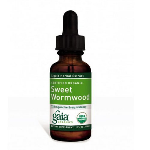 Gaia Herbs, Certified Organic Sweet Wormwood, 1 fl oz (30 ml) Review