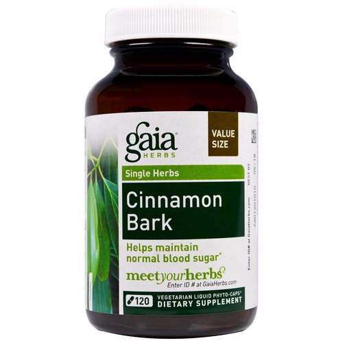 Gaia Herbs, Cinnamon Bark, 120 Vegetarian Liquid Phyto-Caps Review