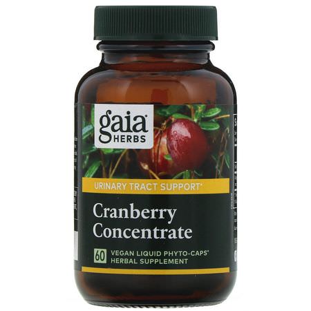 Gaia Herbs Cranberry Bladder Formulas - Blåsan, Tillskott, Tranbär, Homeopati