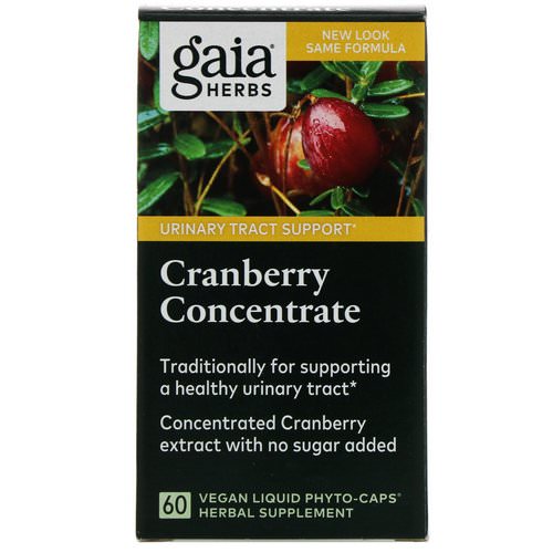 Gaia Herbs, Cranberry Concentrate, 60 Vegan Liquid Phyto-Caps Review